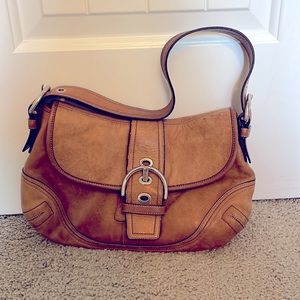 Coach Authentic Cowhide Buckle Handbag